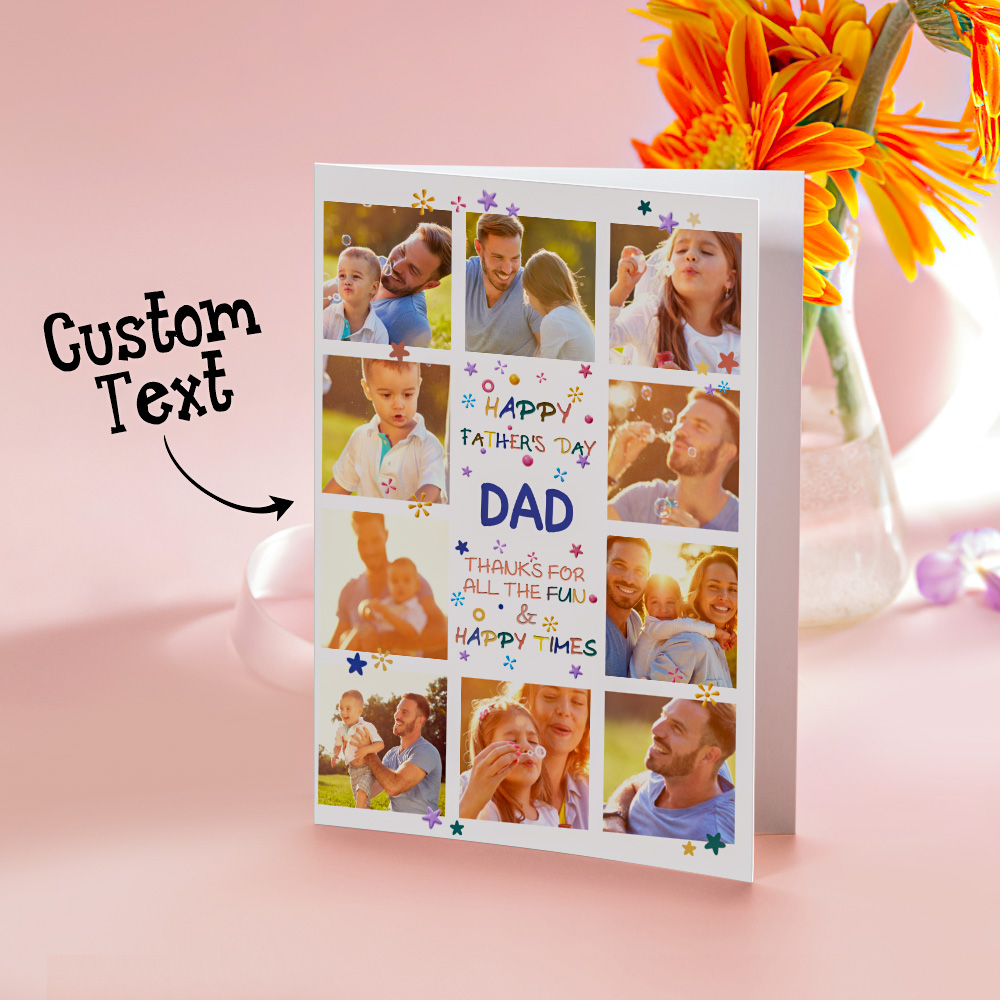 Photo Father's Day Card Fun Happy Times Father's Day Gifts