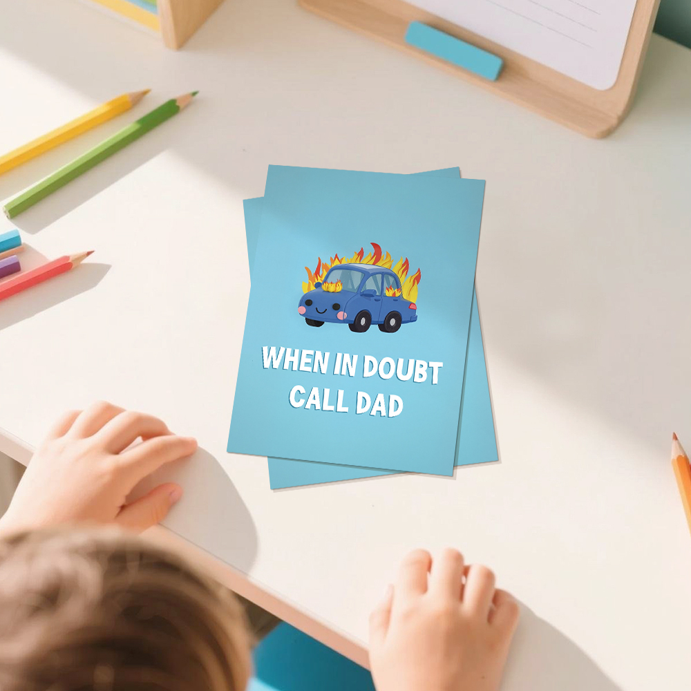 Call Dad Greeting Card Father's Day Gift Card Fun Gift