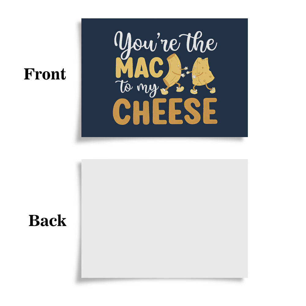 You're The Mac To My Cheese Funny Valentine's Day Greeting Card - soufeelus