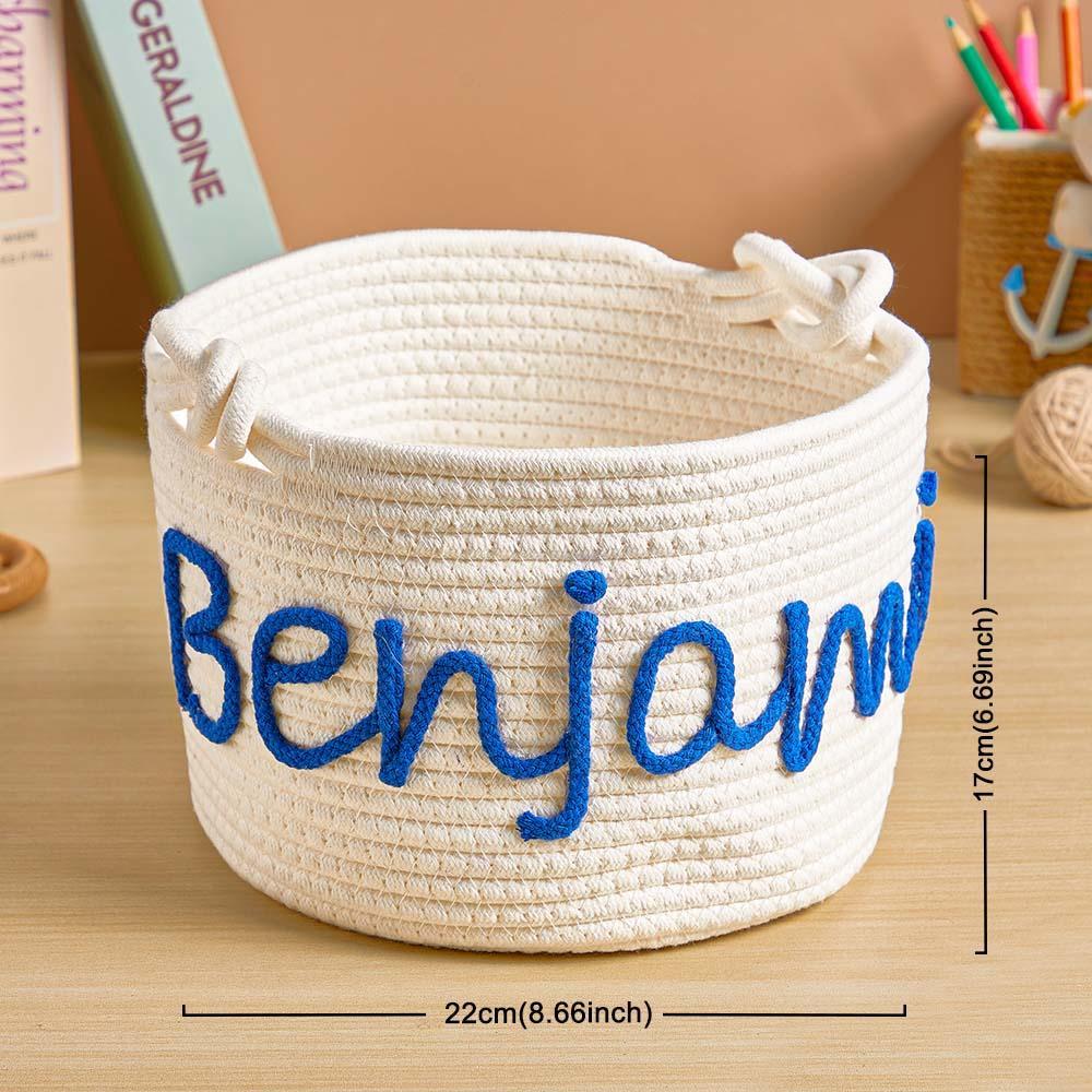 Personalized Baby Shower Basket with Name Custom Baby Toy Organizer Gift for Baby - soufeelus