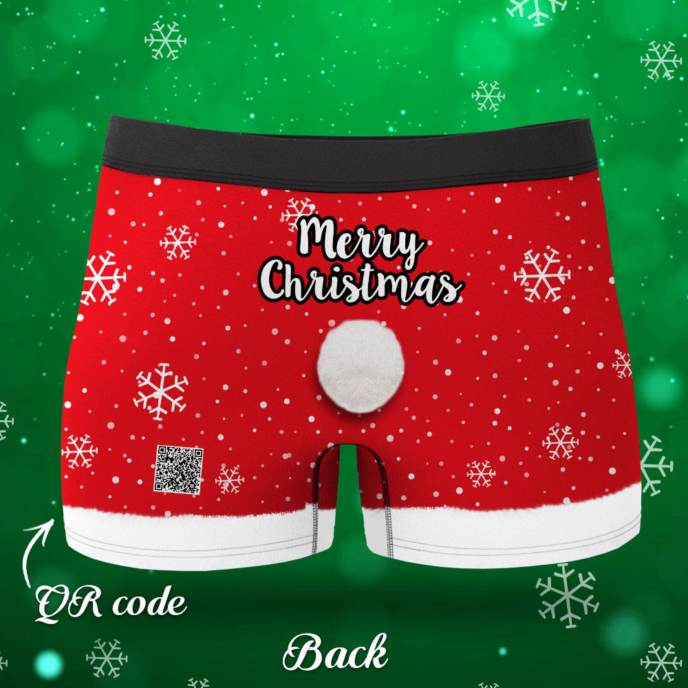 Christmas Gift Ideas, Custom Face Men's Christmas Underwear Face On Body Boxers