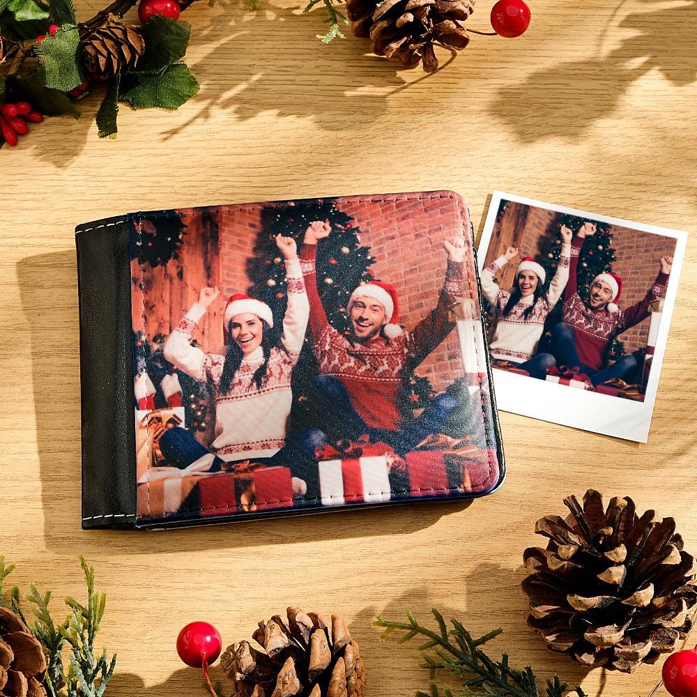 Custom Photo Wallet Personalized Two-sided Photo Wallet Christmas Gifts - soufeelus