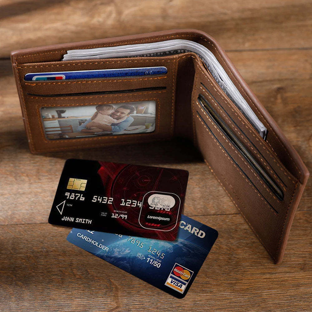 Father's Day Gifts Custom Wallet Personalized Fists Wallet Men's Bifold Wallet for Him - soufeelus