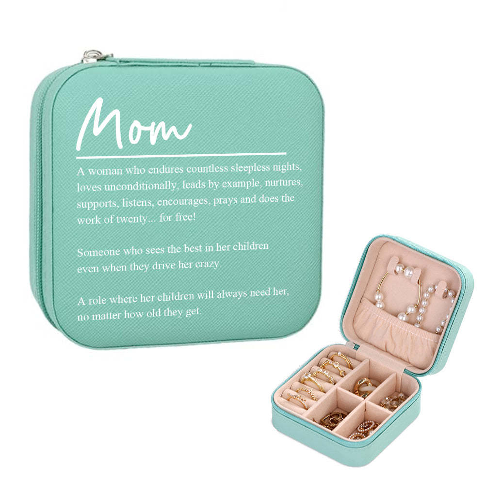 Personalized Jewelry Box Custom Jewelry Organizer Storage Gift for Mom - soufeelus