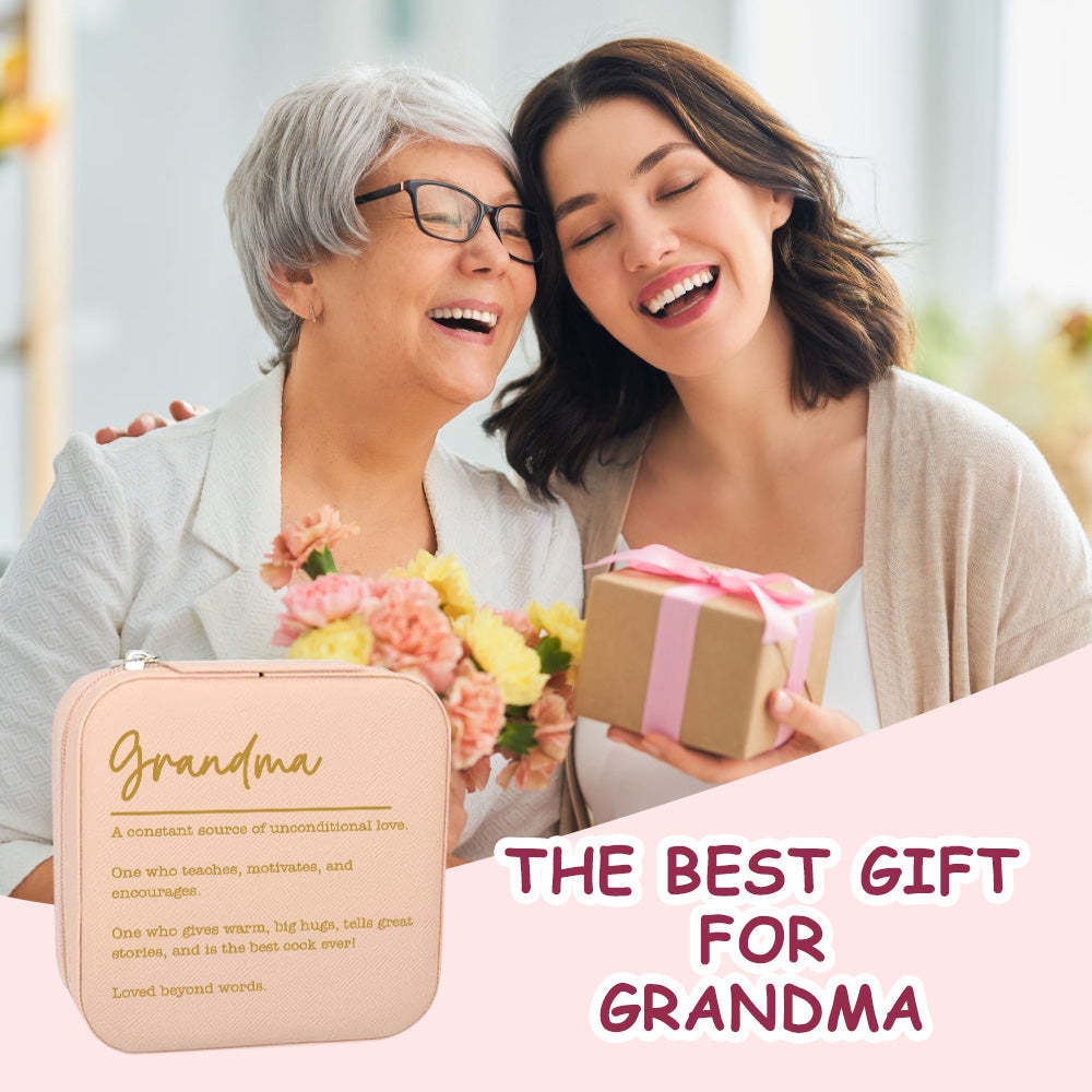 Personalized Jewelry Box Custom Jewelry Organizer Storage Gift for Grandma - soufeelus