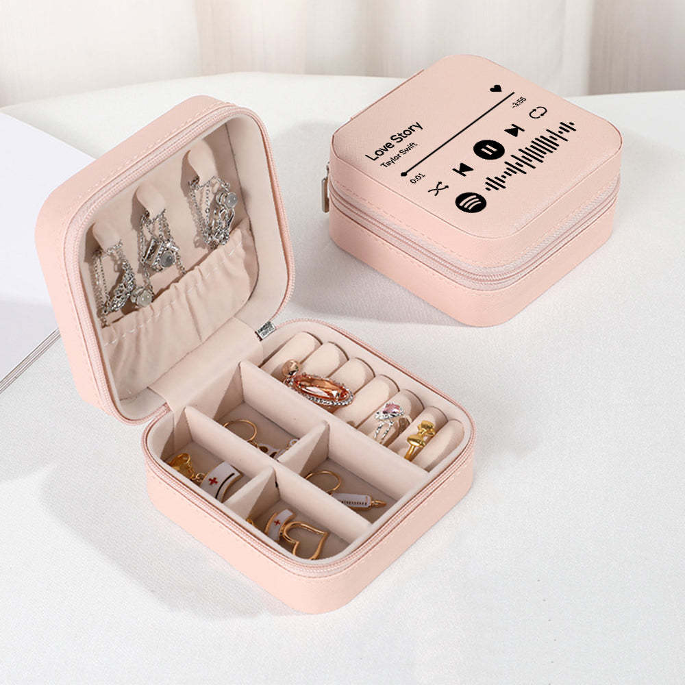 Personalized Spotify Jewelry Box Custom Jewelry Organizer Storage Gift for Her