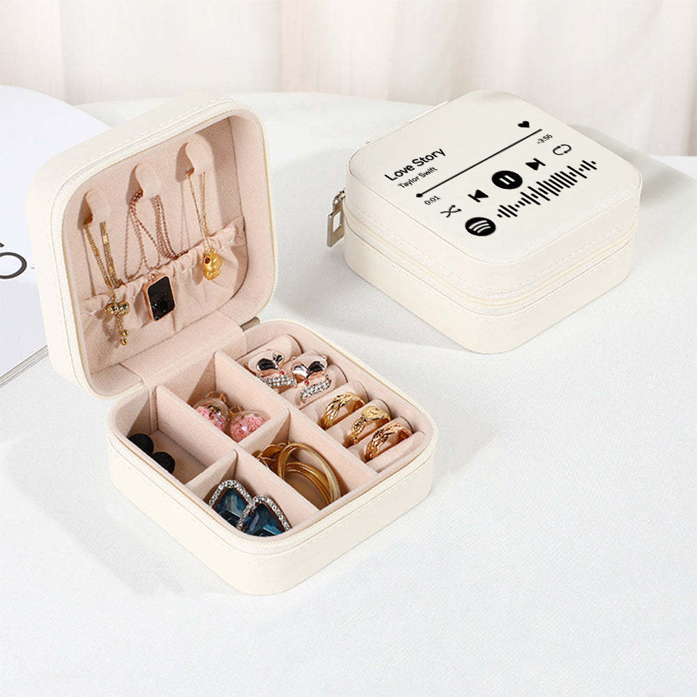 Personalized Spotify Jewelry Box Custom Jewelry Organizer Storage Gift for Her - soufeelus