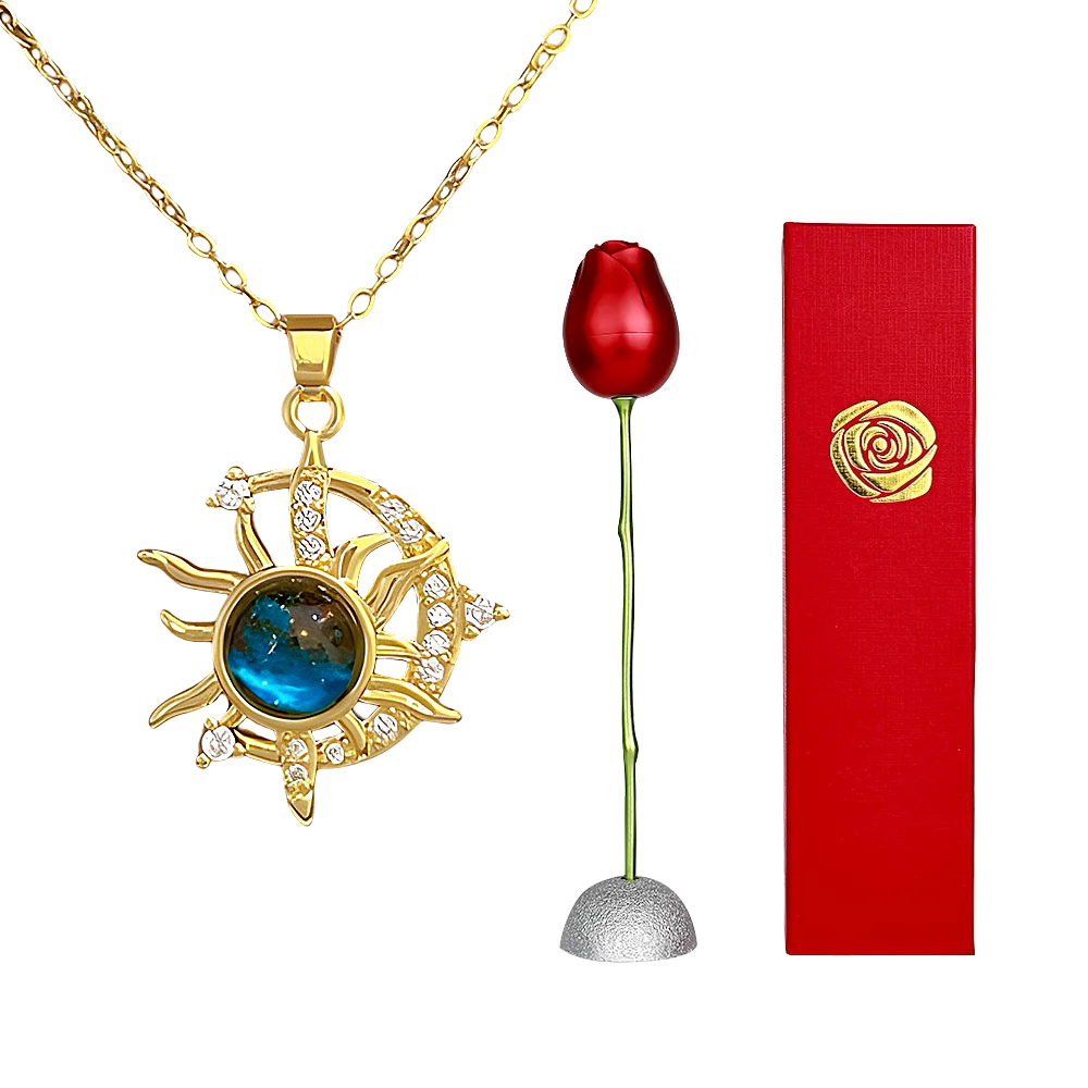 Celestial Zodiac Necklace Collection for Women Gold Color Planet Moon Astronaut Pendant Necklaces Jewelry Gifts
