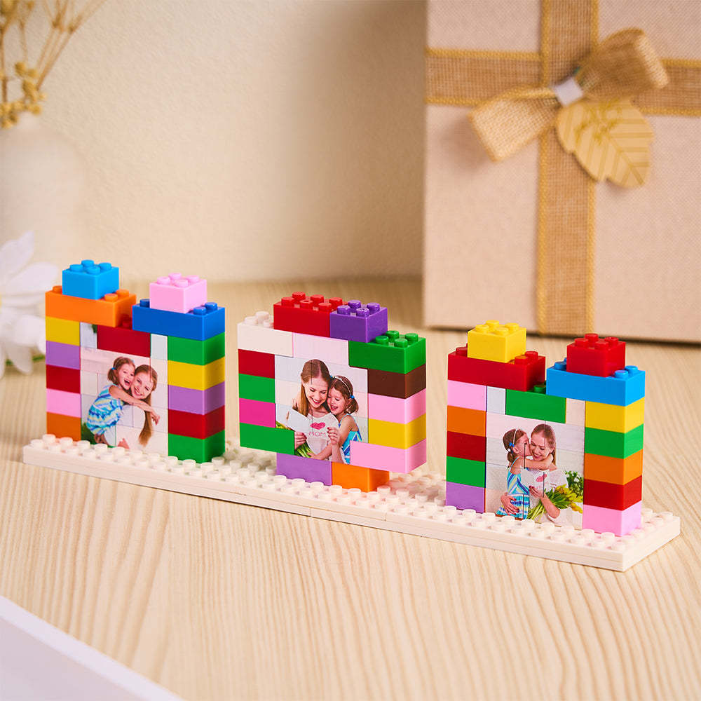 Custom Mom Photo Building Brick Puzzles Personalized Colored Photo Block Mother's Day Gifts - soufeelus