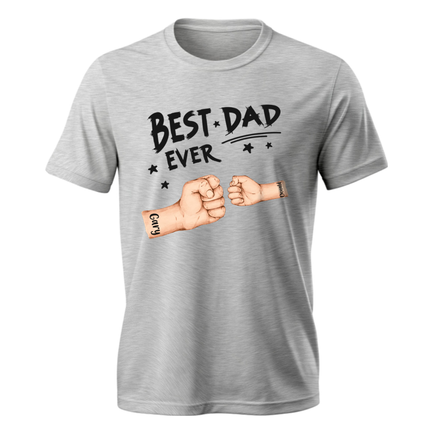 Personalized Father T-shirt Best Dad Ever for Father's Day - soufeelus