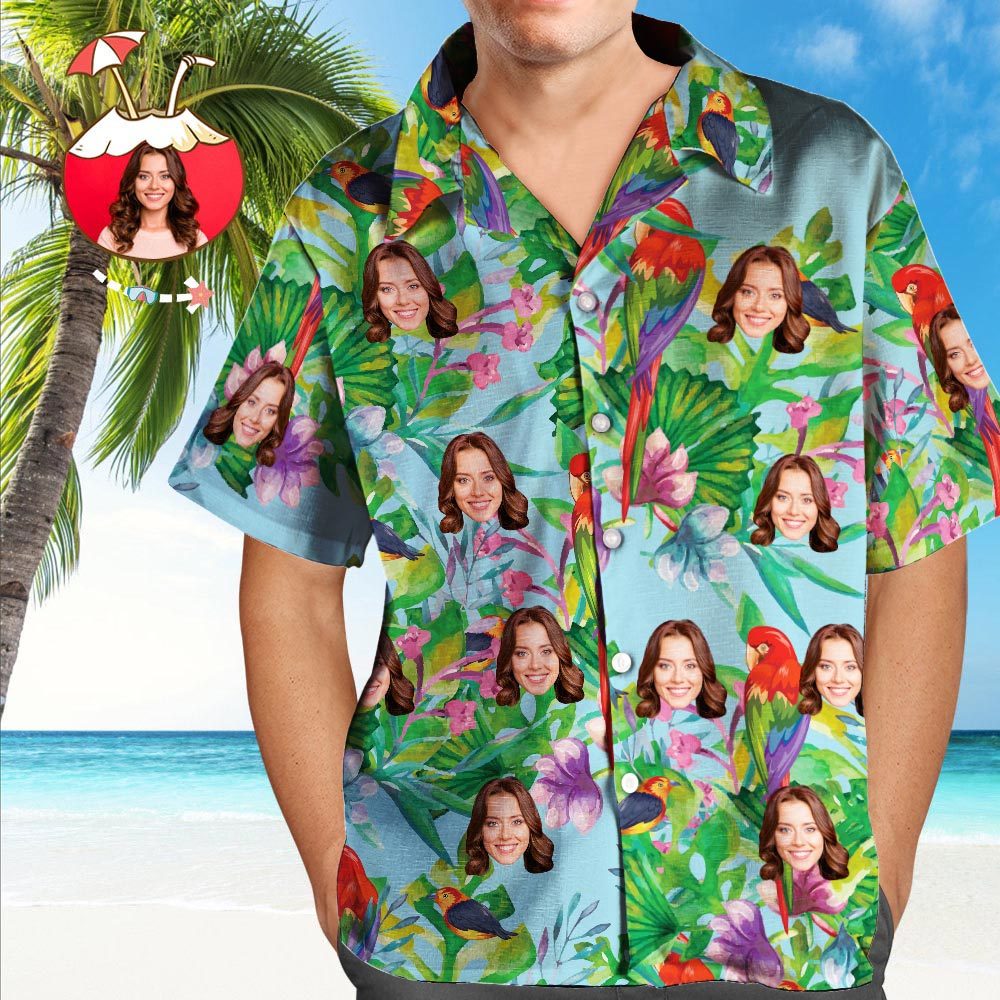 Custom Hawaiian Shirts Enjoy Summer Time Aloha Beach Shirt For Men