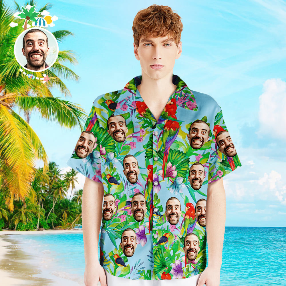 Custom Hawaiian Shirts Enjoy Summer Time Aloha Beach Shirt For Men