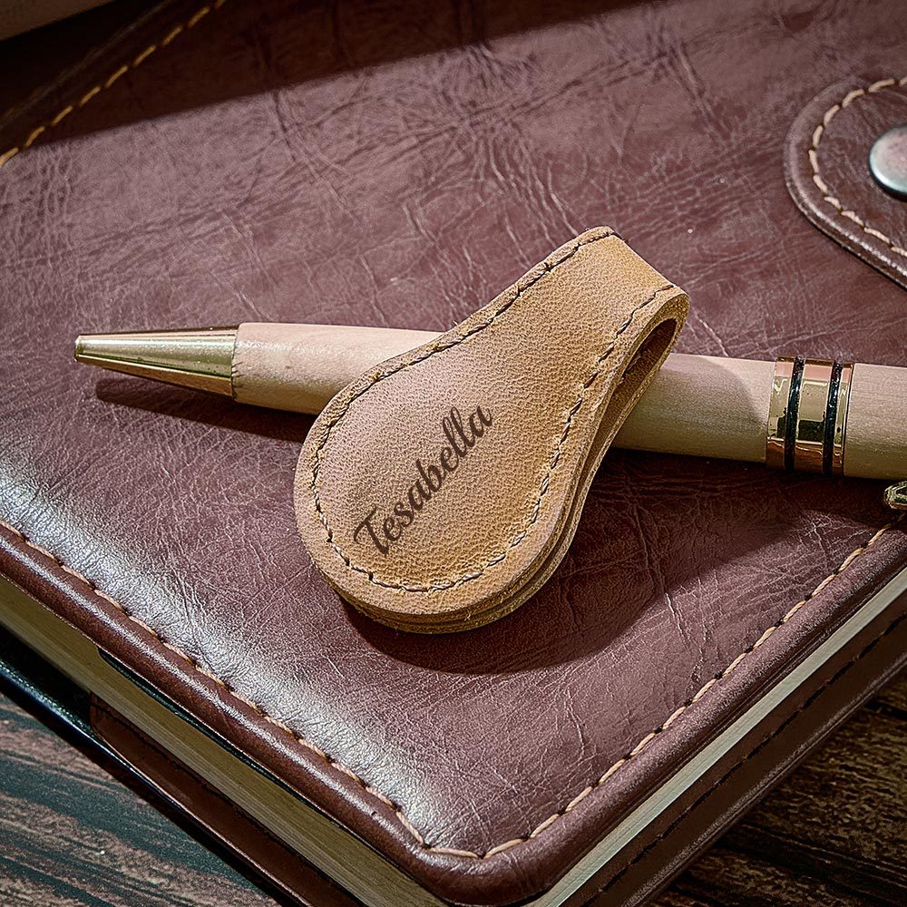 Custom Leather Bookmark Personalized Name Engraved Magnetic Bookmark Gift - soufeelus