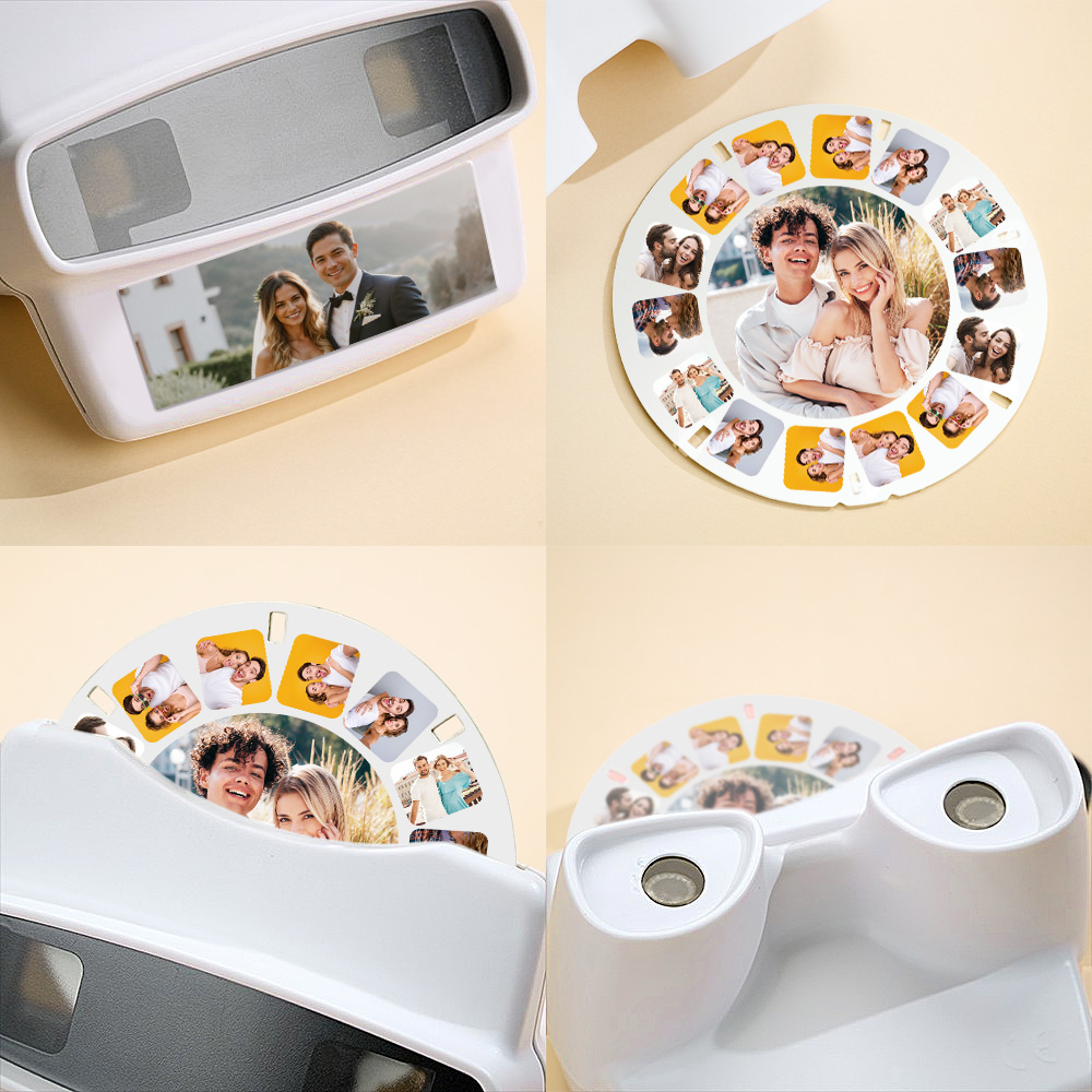 Custom 3D Viewfinder and Reel Personalized Gift with your own photos Photo Viewer Multiple Films Best Gifts Idea detail