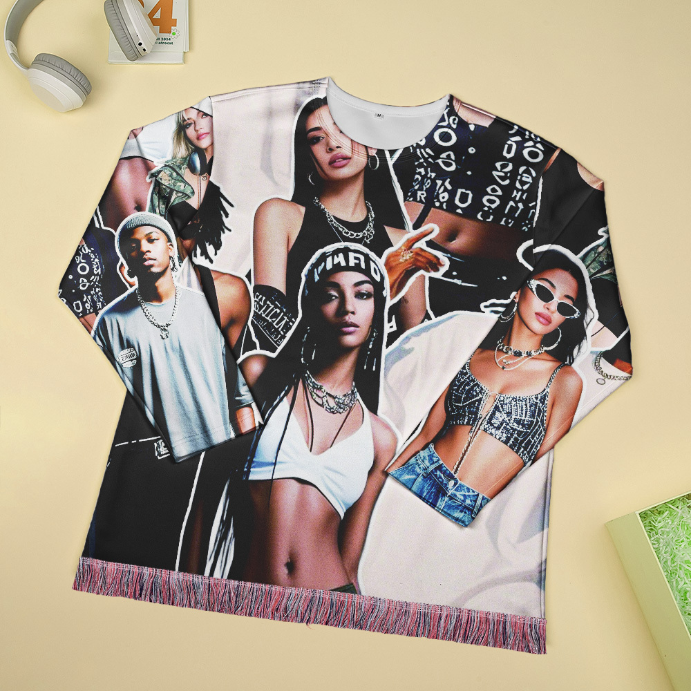 Custom Vintage Photo Tapestry Sweatshirt Hoodie