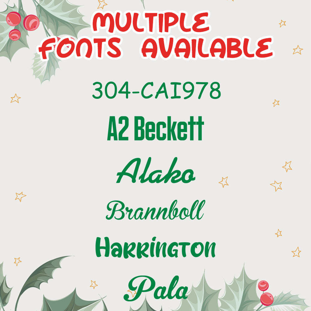 Personalized Christmas Stocking with Embroidered Name Christmas Stockings Gifts for Family - soufeelus