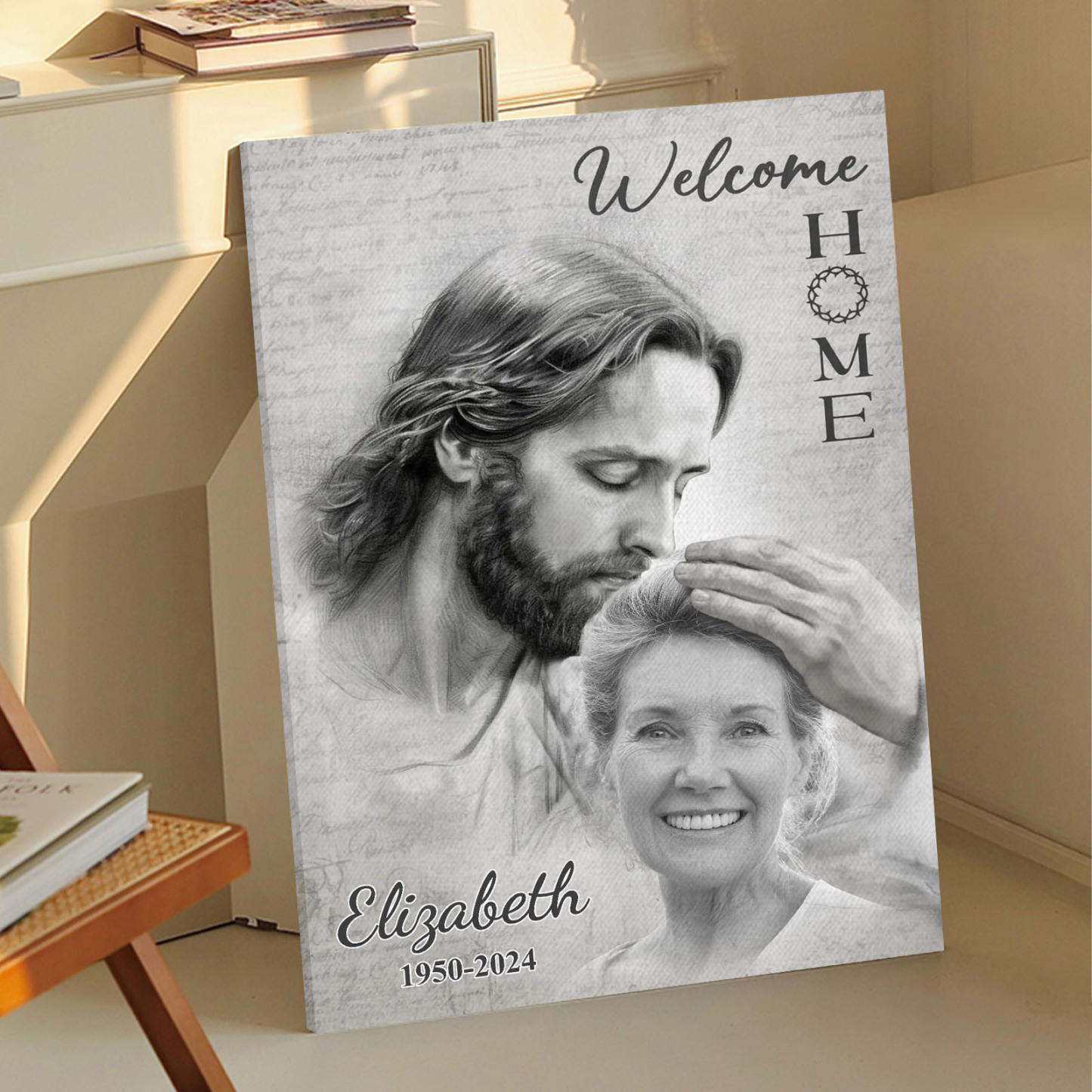Custom Photo Remembering You With Love Memorial Personalized Custom Vertical Poster Sympathy Gift For Family Members - soufeelus