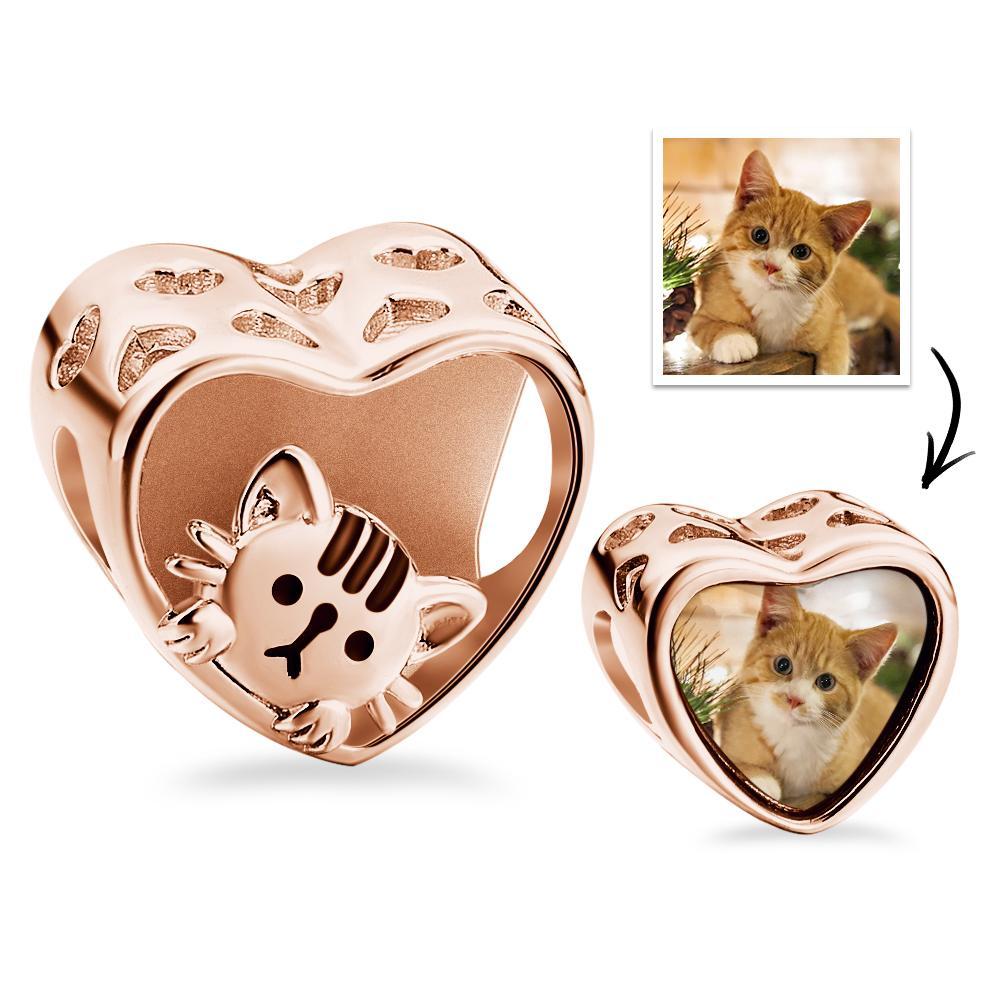 Custom Photo Charm Pet Cat Love Gift for Pet Owners - soufeelus