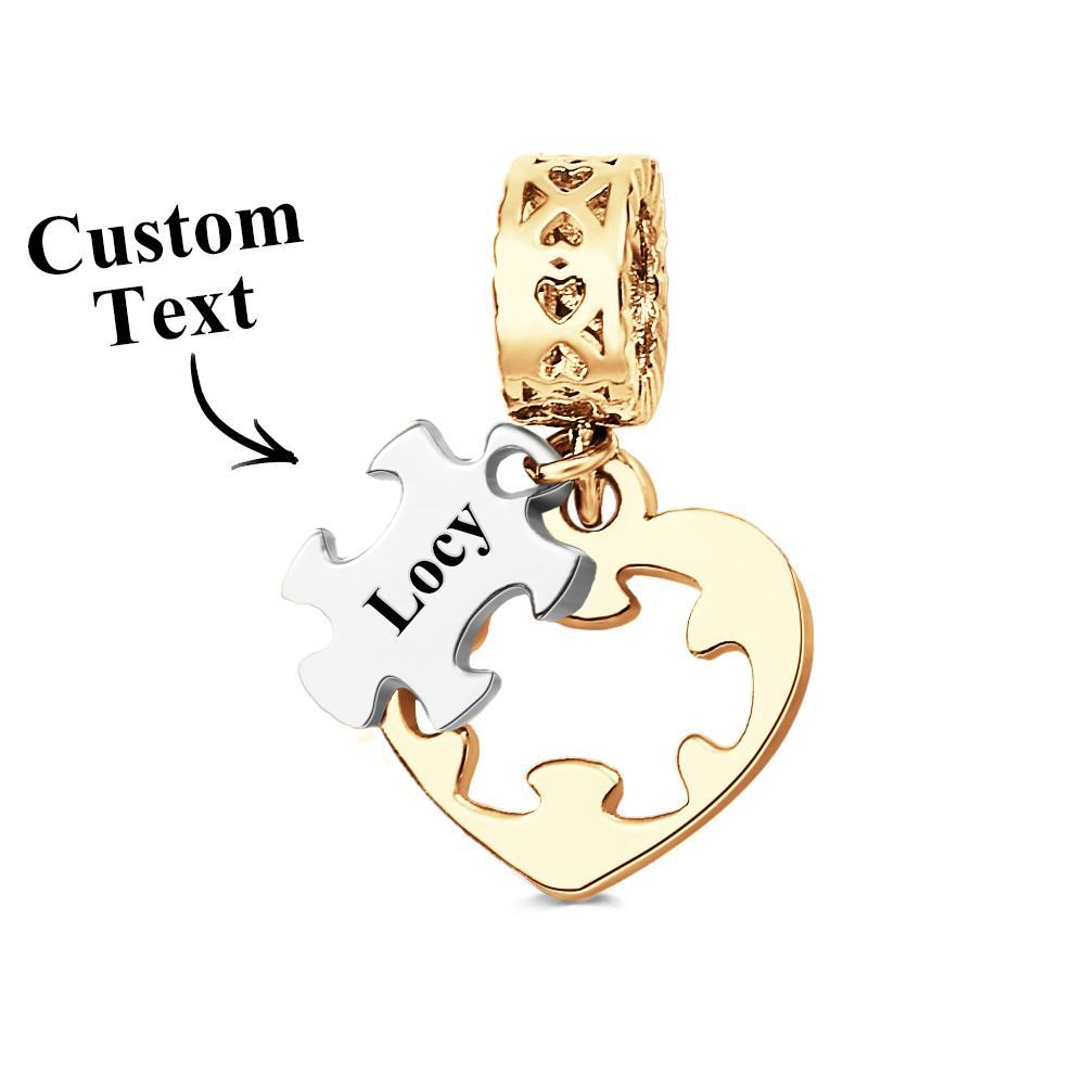 Custom Engraved Charm Love Puzzle Creative Gift - soufeelus