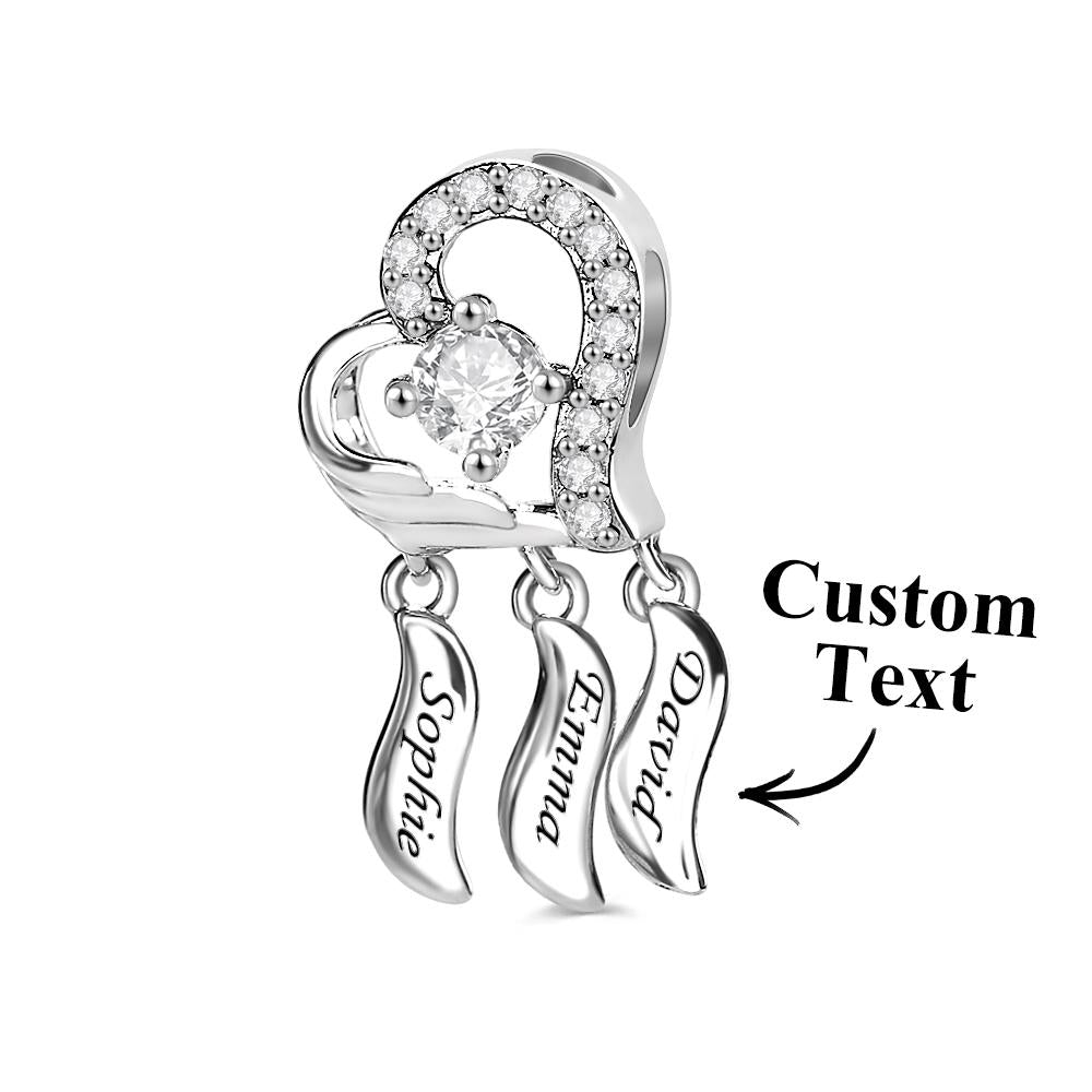 Custom Name Charm Heart Shape Dream Catcher Unique Gift - soufeelus