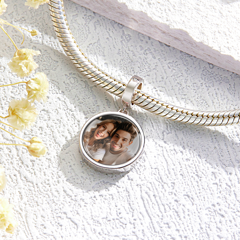 Custom Photo Charm Swing Couple Gift