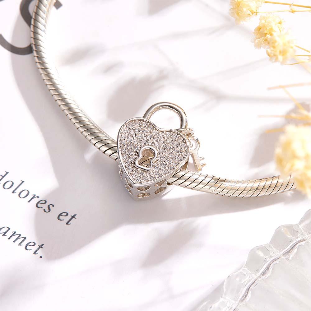 Personalized Photo Charm Love Heart Key Pendant Unique Gifts For Her - soufeelus