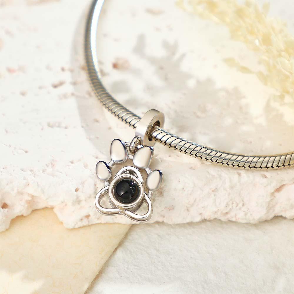 Custom Projection Charm Dog Paw Swing Gift - soufeelus