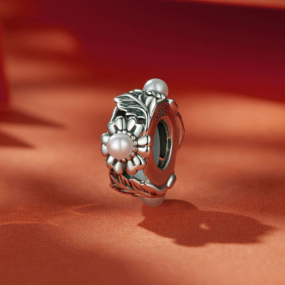 vintage vines stopper charm spacer charm 925 sterling silver dp111