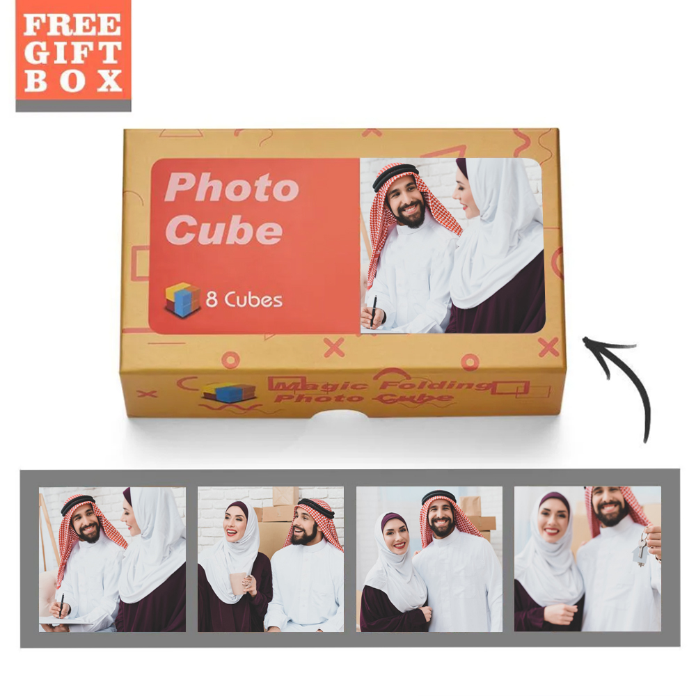 إطار صور متعدد الصور مكعب صور ملون 2 × 2 مكعب روبيكس