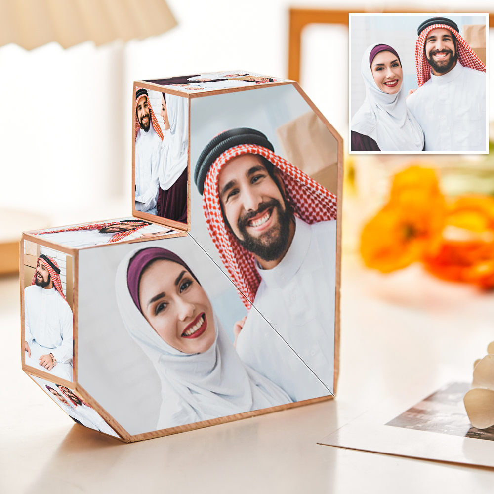 إطار صور متعدد الصور مكعب صور ملون 2 × 2 مكعب روبيكس