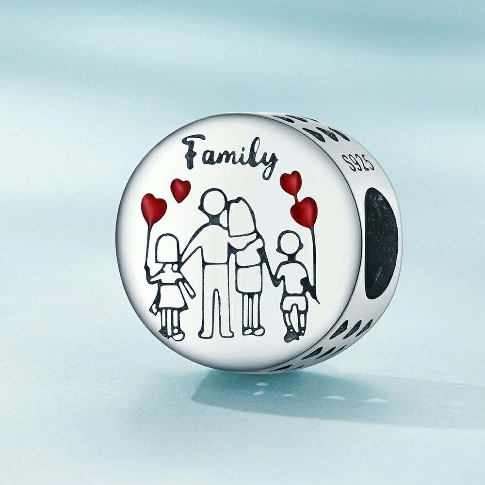 home enamel charm 925 sterling silver dy1326