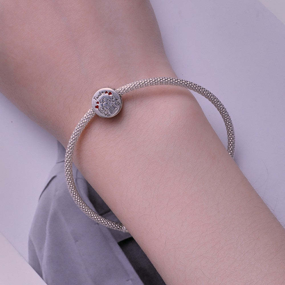 home enamel charm 925 sterling silver dy1326