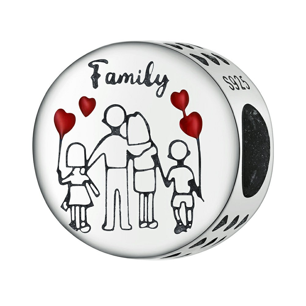 home enamel charm 925 sterling silver dy1326