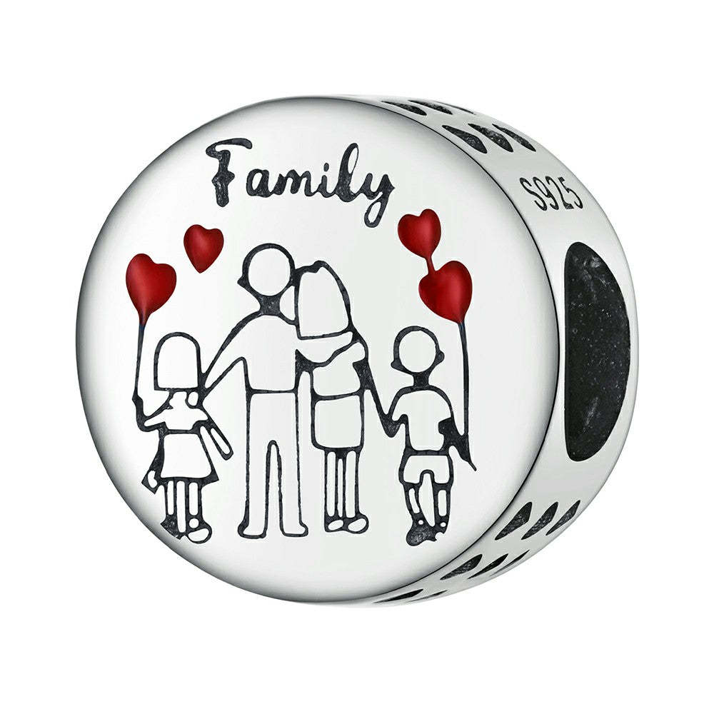 home enamel charm 925 sterling silver dy1326