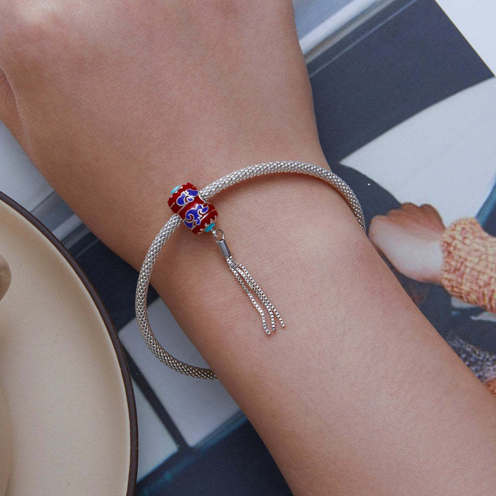 red lantern enamel charm 925 sterling silver dy1363
