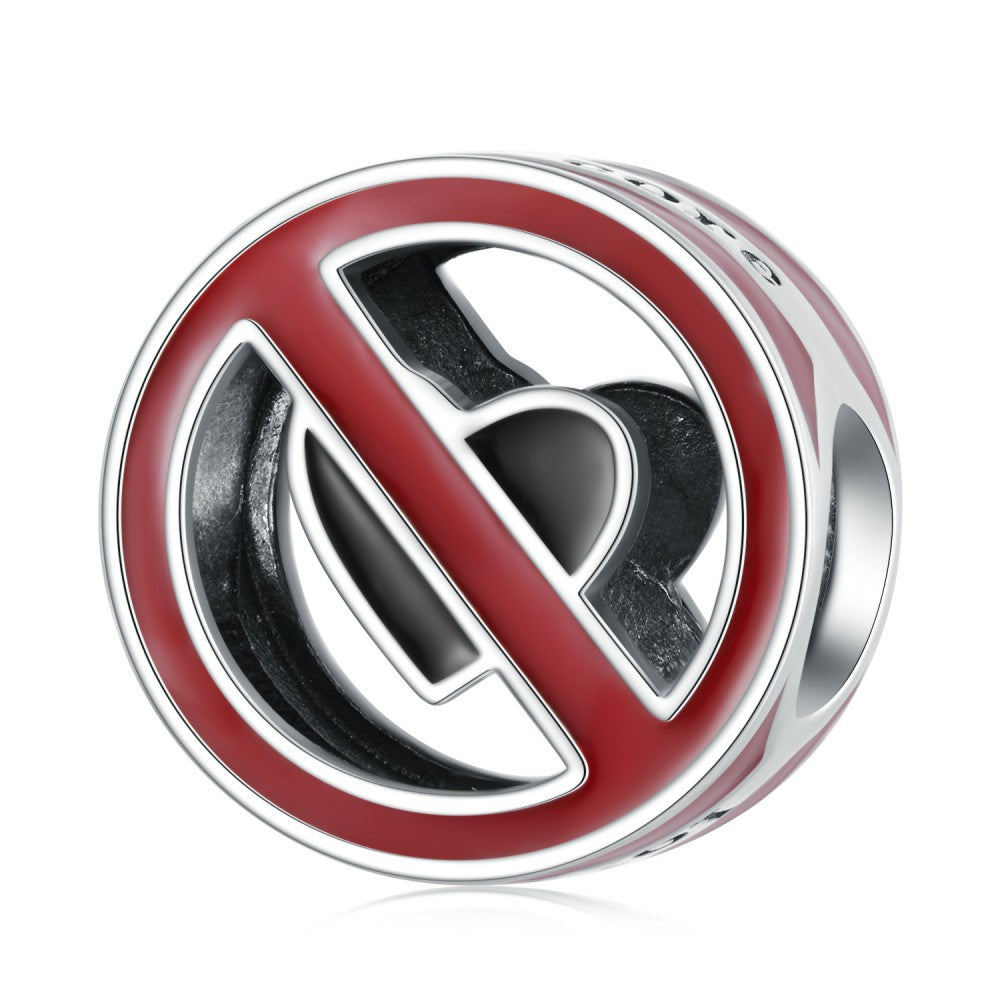 core of love enamel charm 925 sterling silver dy1371