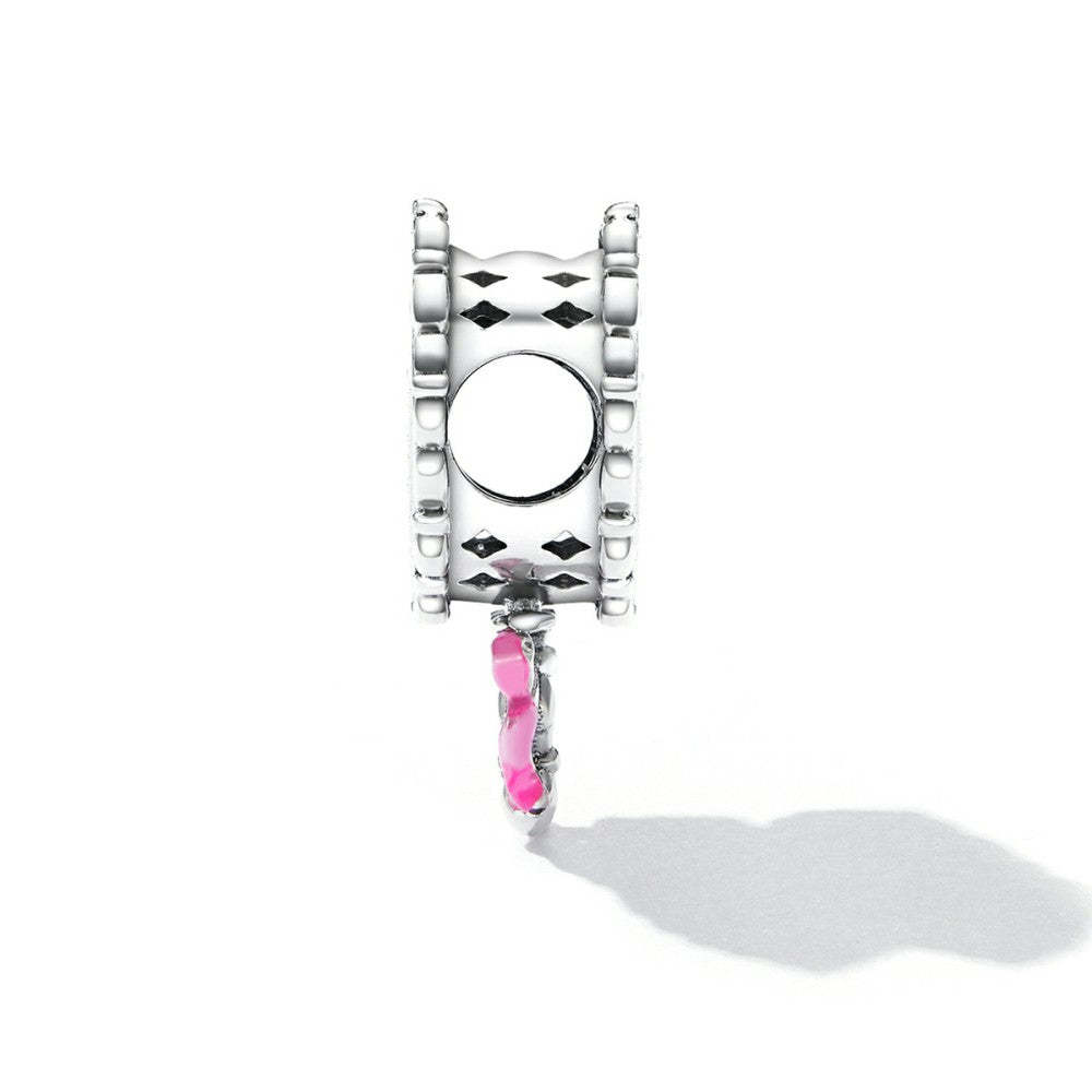 princesss magic mirror enamel charm 925 sterling silver dy1402