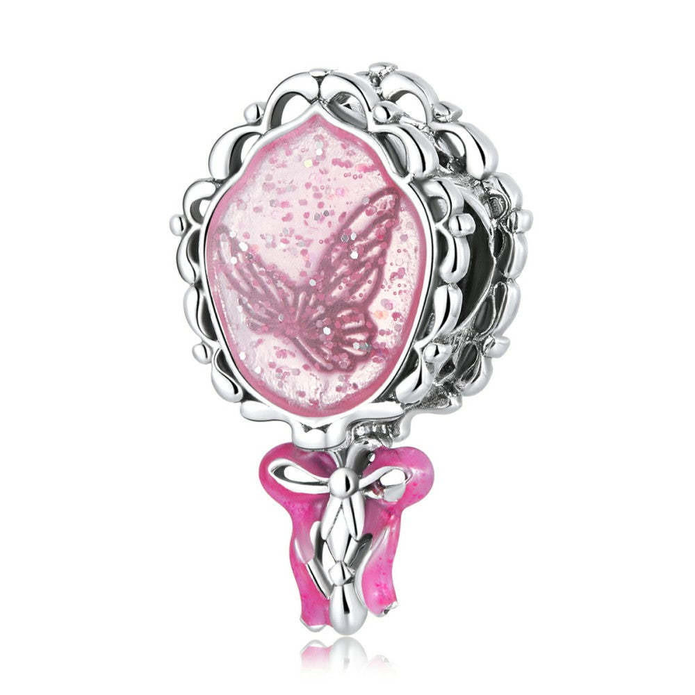 princesss magic mirror enamel charm 925 sterling silver dy1402