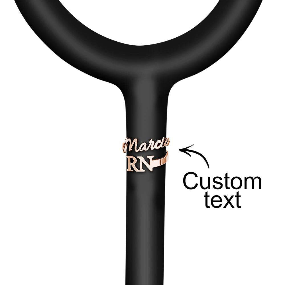 Custom Text Stethoscope Name Tag For Nurse - soufeelus