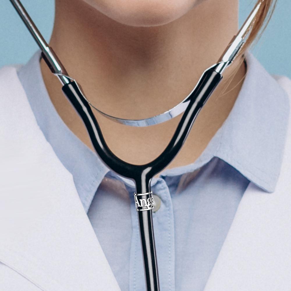 Custom Hollow Out Name Tag Stethoscope Gifts For Hospital Practitioners - soufeelus