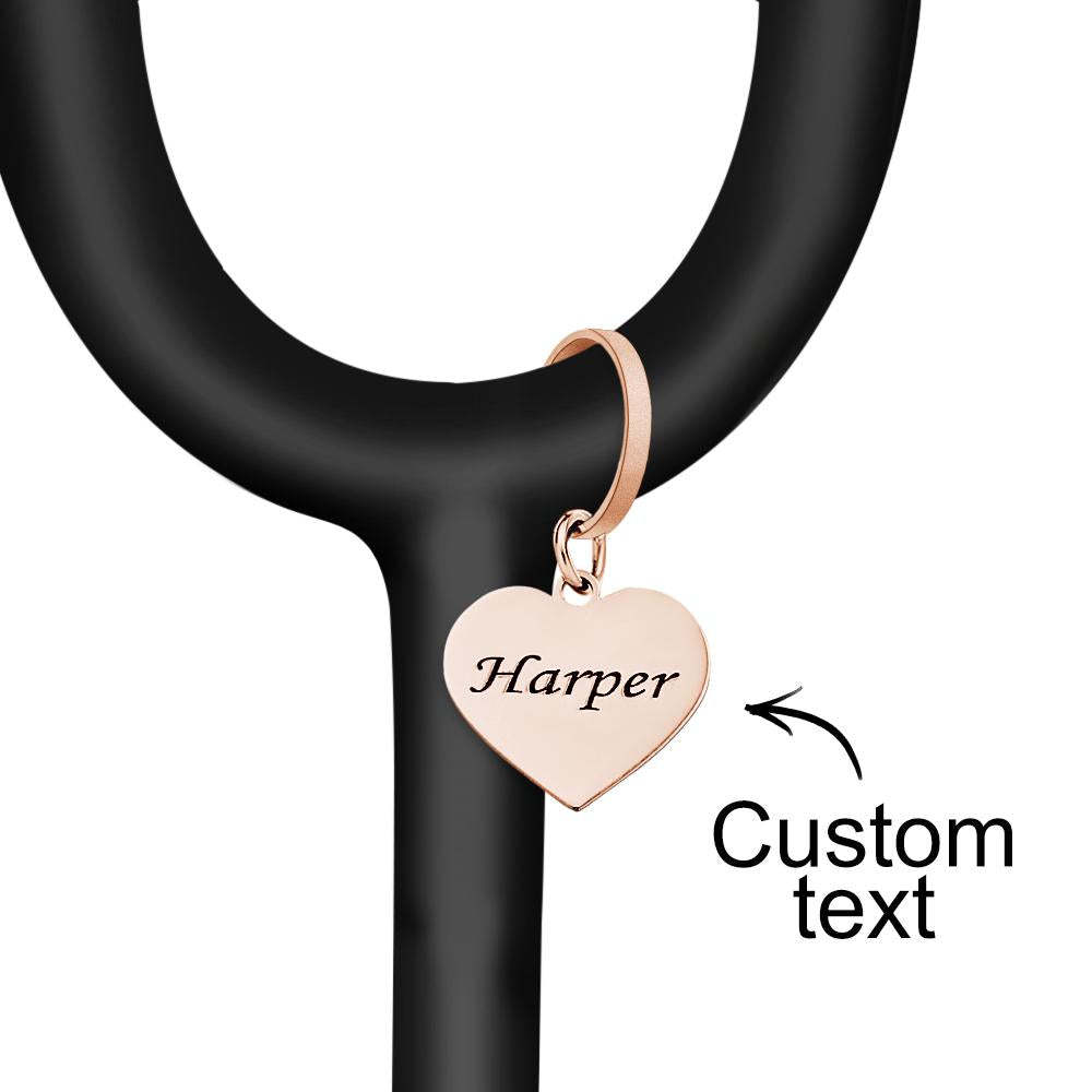 Custom Engraved Name Tag Heart Pendant For Nurse - soufeelus