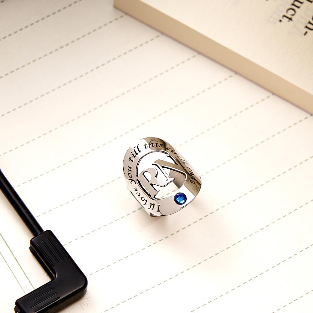 Engravable Birthstone Stethoscope Decoration With Hollow Out Name Tag For Nurse - soufeelus