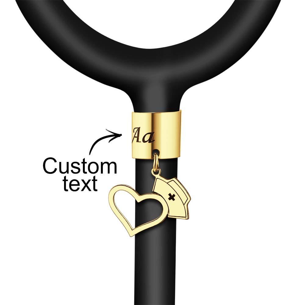 Stethoscope Decoration Name Tag Personalized Pattern For Nurse - soufeelus