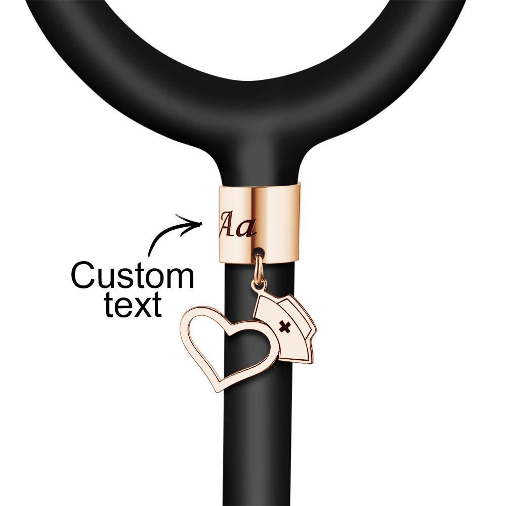 Stethoscope Decoration Name Tag Personalized Pattern For Nurse - soufeelus