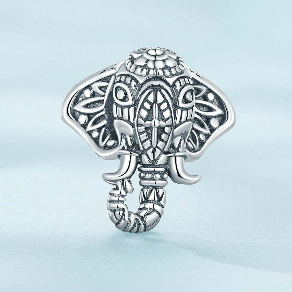 ganesha religion charm 925 sterling silver fj1433