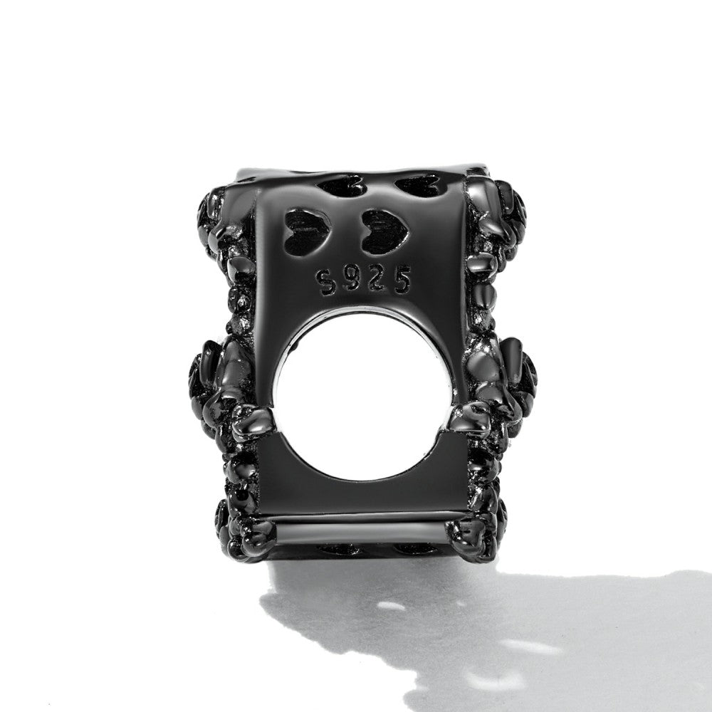 dark rose letters a charm 925 sterling silver fj1441