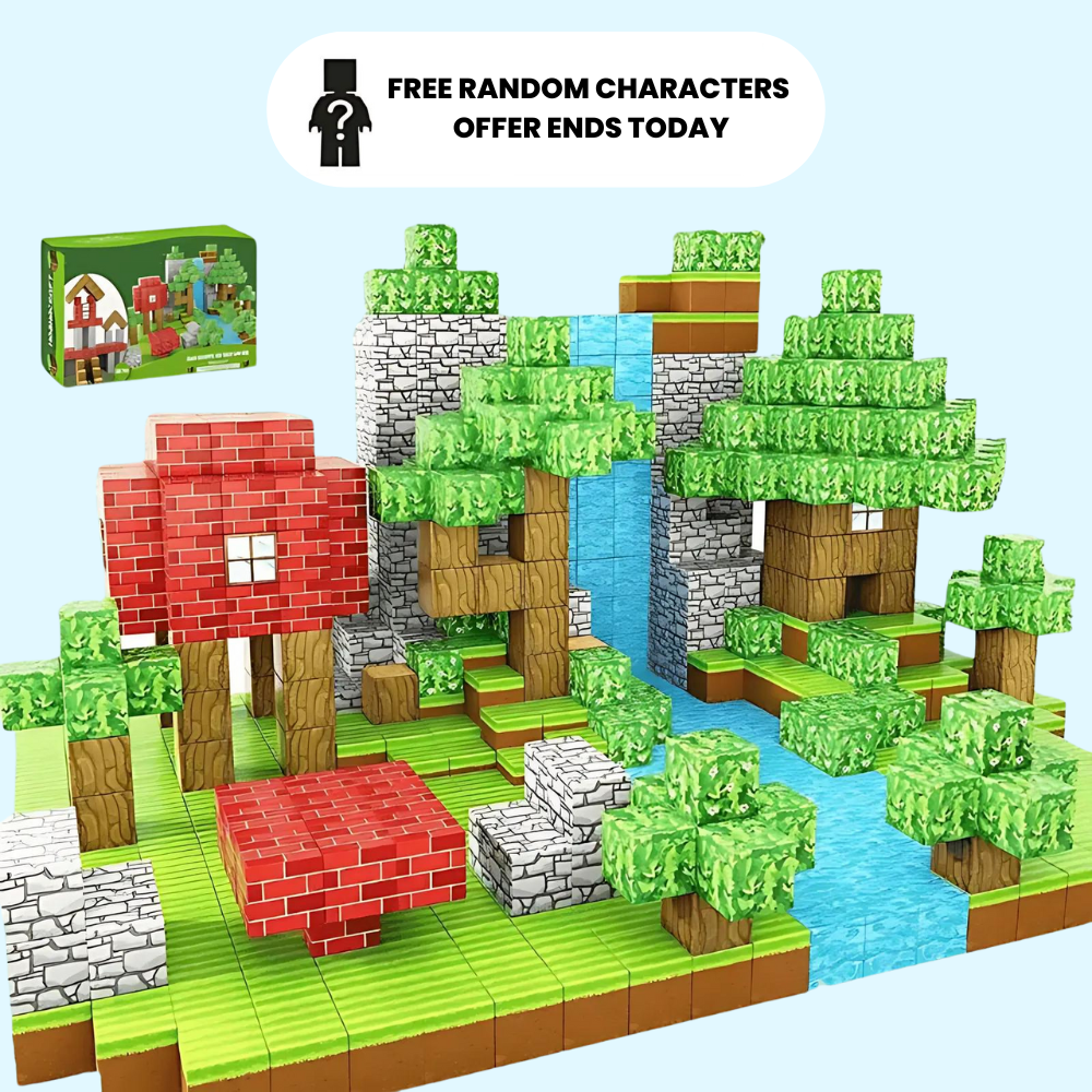 Magnetic Building Blocks Magnetic Tiles Stacking Build Magnet Set Gift For Kids Toys