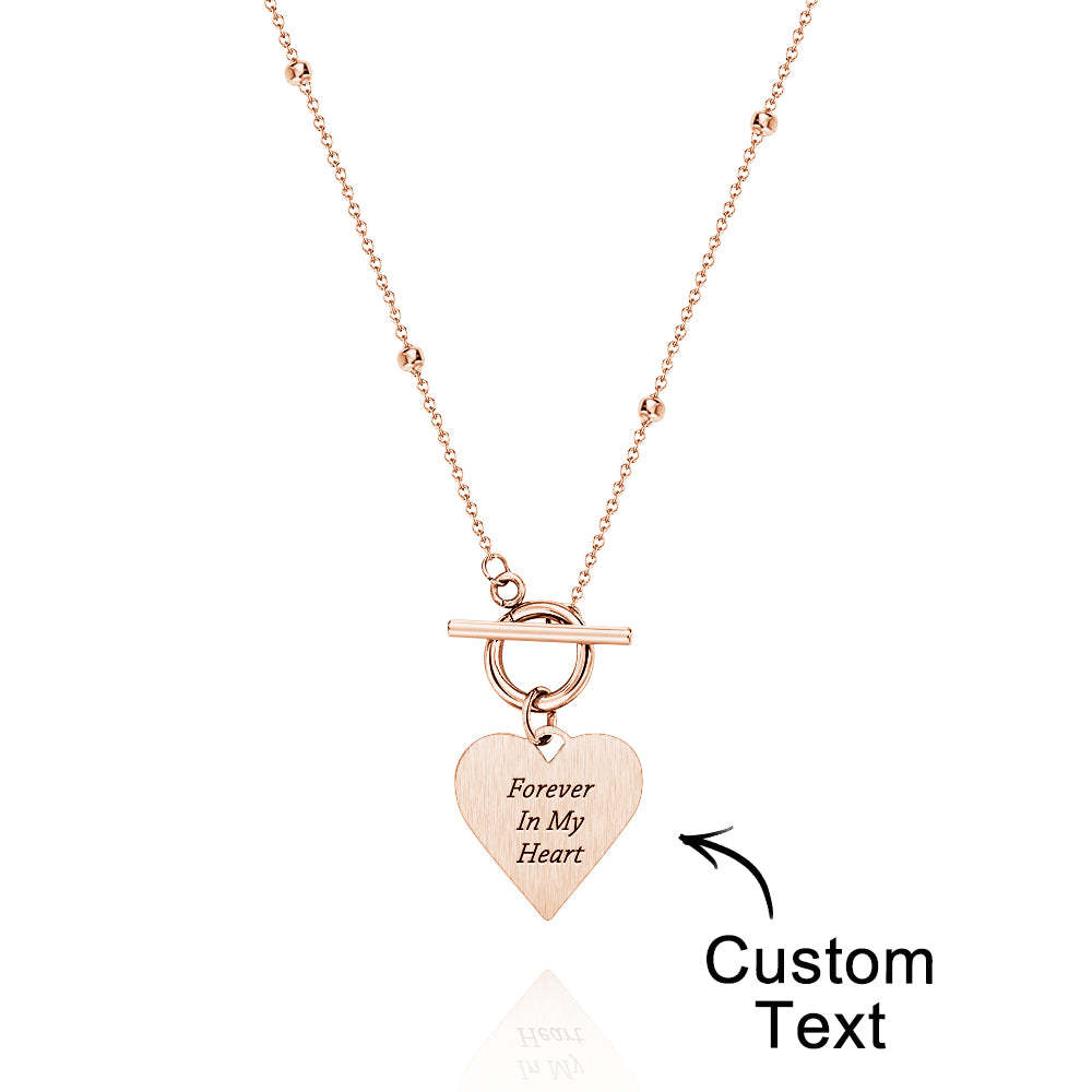Custom Text Necklace Touch of Love Necklace for Her - soufeelus