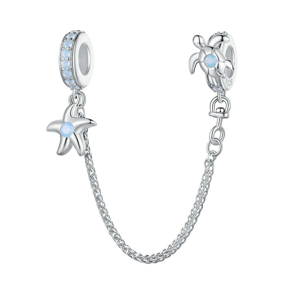 the underwater world safety charm chain 925 sterling silver gsf1064