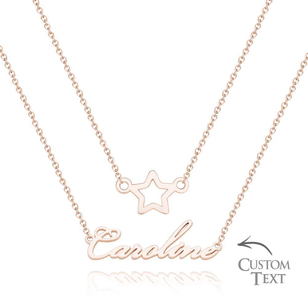 Custom Name Necklace Various Options Necklace Custom Initial Necklace Letter Name Necklace Gift for Her - soufeelus